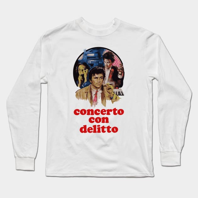 Columbo Etude in Black / Concerto con Delitto Long Sleeve T-Shirt by thecolumbophile